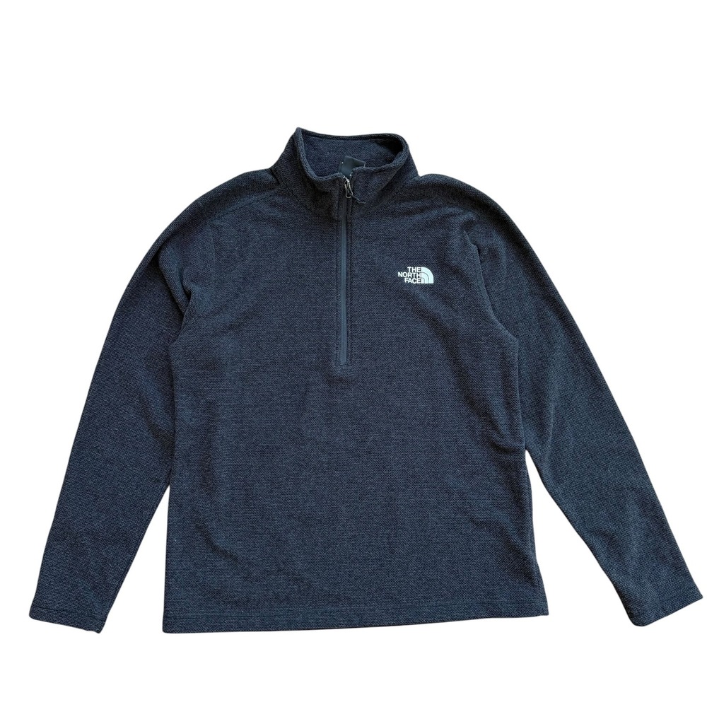 The North Face Mens Skyline 1/4 Zip Fleece Pullover Charcoal Grey L
